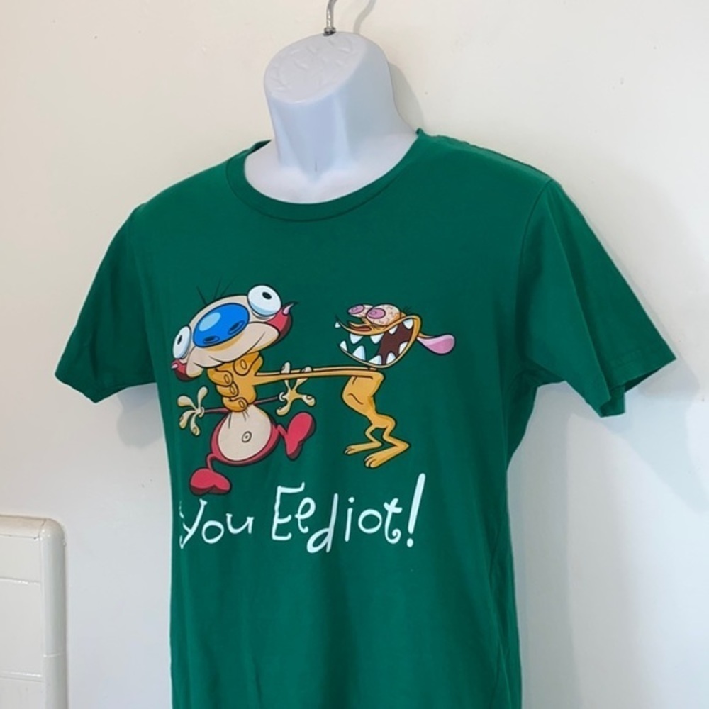 Unisex Nickelodeon Ren & Stimpy “ You Eediot” Graphic Tee - Picture 4 of 8
